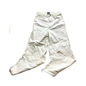 BDG Urban Outfitters Jeans Adult 29x28 White A-Wide Raw Hem‎ Baggy Hip Hop Mens